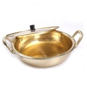 황색 전골냄비 20cm 전골팬 찌게 라면냄비