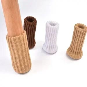 츄러스 의자발커버 4P 니트 의자 양말 발캡 긁힘 방지