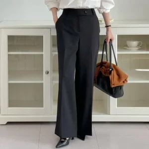 빅사이즈 510 노핀턱와이드정장바지 DRDT257