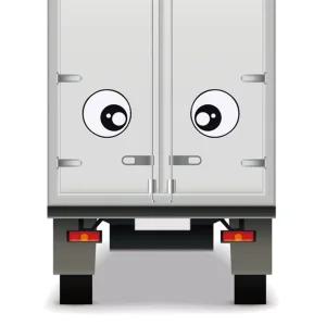 왕눈이 하이빔 스티커 중형 2P야간반사 자동차안전 이스티커 운전