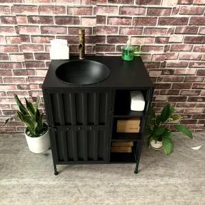 철제 세면대 카페 욕실 화장실 세면기 하부장