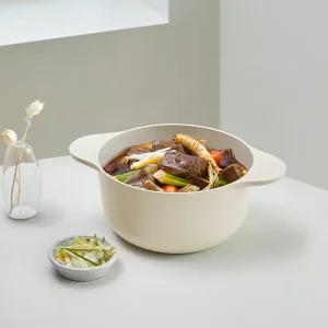 [테팔] 세라믹 인덕션 주물 아이콘 오트 밀크 곰솥냄비 24cm