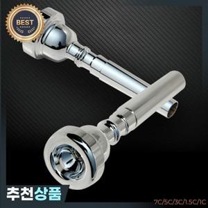 1pc 전문 트럼펫 마우스피스 7C/5C/3C/1.5C/1C 구리 도금 실버 악기 황동 교체 부품