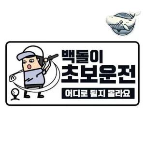 야광 고휘도 초보운전 스티커 차량 안전 표시 초보스티커