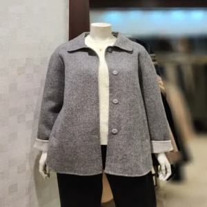 [벨라디터치] V1E4JK23 울 & 캐시미어 배색 재킷