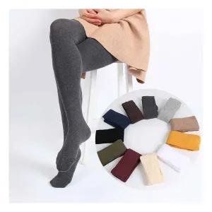 여성 국산 면 타이즈 가을 겨울 유발 무발 니트 스타킹