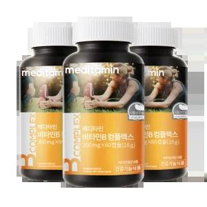 [예약판매] 메디타민 고함량 비타민B 컴플렉스 180캡슐 3병 발송 에너지비타민 불만족 100%환불