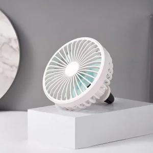 LED조명 차량용 선풍기-송풍구거치형(화이트) 3단조절서큘레이터 용에어 써이터 헤드레스 용써 자동팬 카팬