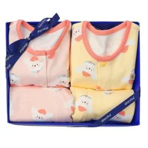 [갤러리아] (쌍둥이유아내의세트)도도내의핑크+노랑두벌세트(A1A-10386SET)