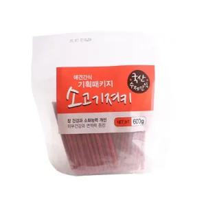 국산수제 애견간식 기획패키지 소고기져키 600g - 펫비투비 152980