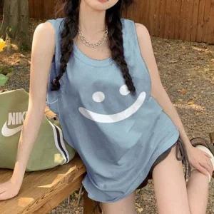 썸머 루즈핏 데일리 순면 민소매 클래식 나시