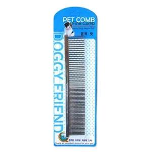 애견 미용 빗 도기프렌드 일자 콤비 애완견 브러쉬 털 관리