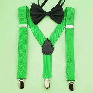 컬러 멜빵 어린이용 초록 주니어멜빵 아동멜빵 유아멜