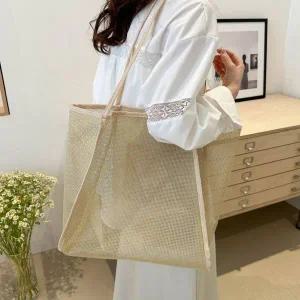 여름 여행가방 그물 망사 비치백 네트백 가방 숄더백