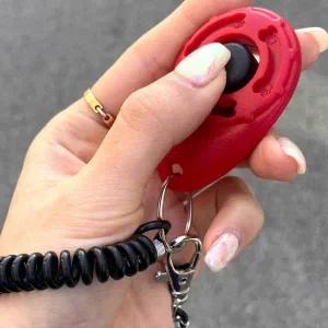 [골드스마일]훈련용 딸깍이 손목걸이 강아지 클리커 버튼 클릭커