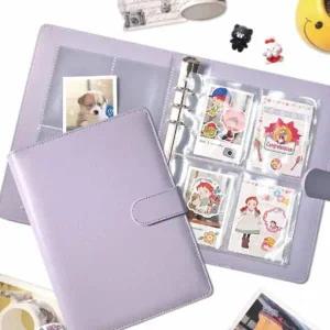 [셀러에이드]포토카드 정리함 6공 바인더 포카첩 사진 정리앨범 카드 보관함