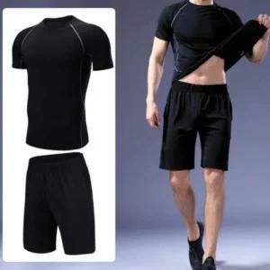 남성 헬스 트레이닝 러닝 반바지 반팔 세트 운동복 러 헬스복