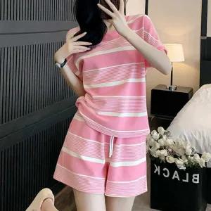 [아우트]휴양지 반팔 트레이닝반팔세트 반바지 세트