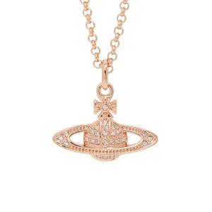 [비비안웨스트우드]선물포장(내일도착)25FW 비비안웨스트우드 미니 바스 릴리프 목걸이 핑크 골드 63020...