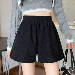 [아우트]데일리반바지 짧은 하이웨스트 밴딩 데일리