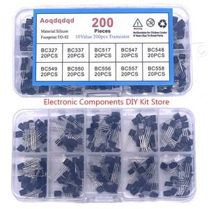 200PCS TO-92 시리즈 트랜지스터 세트 10가지 크기의 각 20개 BC327 BC517 BC550