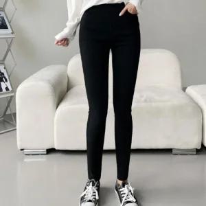 [라일리여성의류] Rly 허리밴딩 스키니 여자아이스바지 여자바지 팬츠