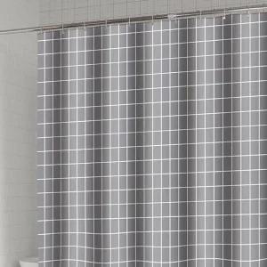 [골드스마일]욕실 북유럽 캐주얼 커튼 체크 필수템 모던 불투명 파