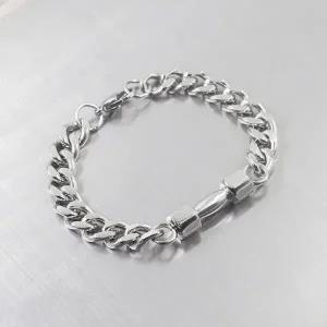 [벨가] 써지컬스틸 레이어드 아령 덤벨 헬스 팔찌