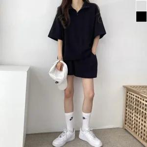 [아우트]데일리 반팔 반바지 아노락세트 세트 1P