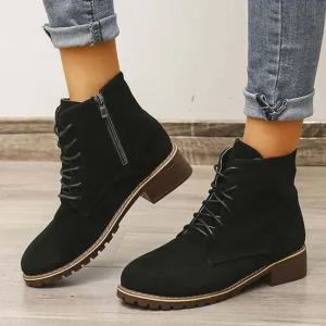 인기상품 캐주얼화 스웨이드 부츠 미들 여성 워커 빅사이즈가능 [WFJ8P97_251031]