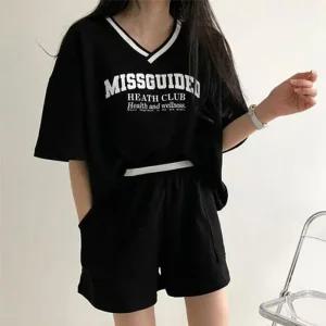 [아우트]상하의 여름 린넨긴팔티셔츠 홈웨어 운동복