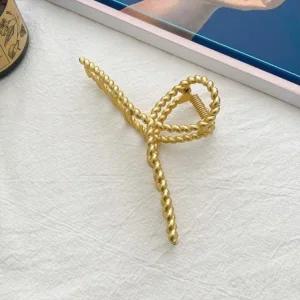 예쁜 메탈 장식 올림머리 헤어핀 긴머리 묶음 집게핀