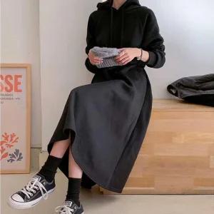 [아우트]보세원피스중년원피스 롱 원피스 허리 밴딩