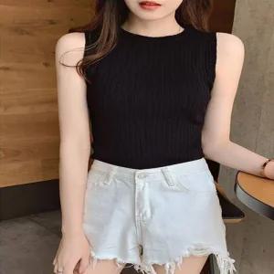 [아우트]나시 면티 민소매 라운드넥 이너 슬림핏 5색