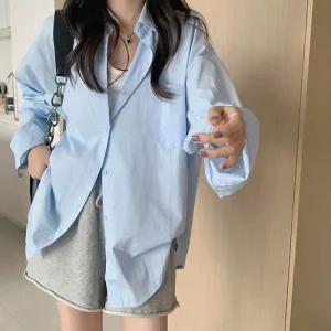 [아우트]오버핏 긴팔 여름셔츠 캐주얼 감성 남방