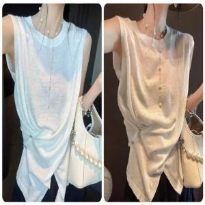 [아우트]여름의류 탑 나시 여름 티셔츠 민소매티