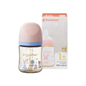 더블하트 아기 젖병 분유 수유 160ml 젖꼭지 S 애니멀