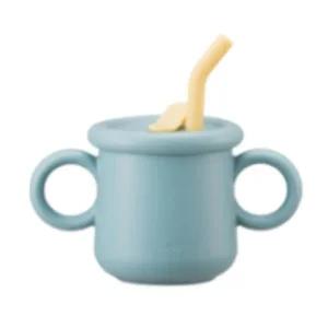 락앤락 리틀럽 빨대컵 실리콘 아기 마개형 블루 200ml