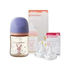 더블하트 신생아 캐릭터 젖병 160ml 젖꼭지 M 토끼