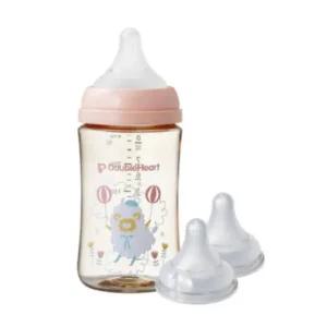 더블하트 출산 준비 선물 젖병 240ml 젖꼭지L 세트 양