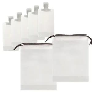 여행용 샴푸 로션 액체 소분용기5 투명파우치2 1set