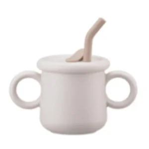 락앤락 리틀럽 빨대컵 실리콘 아기 마개형 크림 200ml