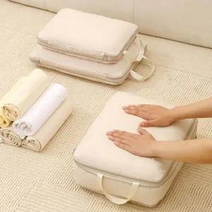 [콩심팥심]파우치 압축 여행용 캐리어 정리 수납 세트 4종