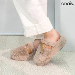 [아나이스]벨트 통굽 털슬리퍼 5cm_25F179 [무료배송]