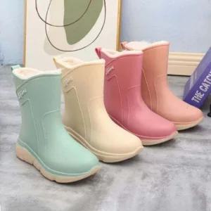 인기상품 미들Siz 베이직 레인부츠 발목 장화 올데이 여성 레인 [WFJ9A56_251031]