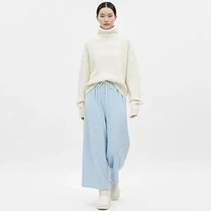 [샵앤]여성 허리밴딩 코코핀턱 와이드 통 치마 바지 PIC-WPT-20881-소라