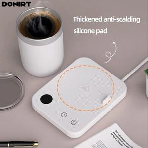 커피 머그잔 워머 컵 히터 4 기어 온도 음료 패드  매트 가열 코스터 플레이트 코코아차 물 우유용