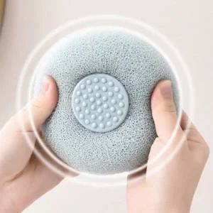 샤워볼 빨판 바디 샤워 볼 스크럽 마사지 거품 각질_23506124