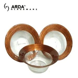 [골드스마일]아르다 글라스 오렌지 볼 (중) 17CM 대접 그릇 쿠프