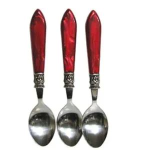 [골드스마일]힘멜 티스푼 커트러리 숟가락 수저 스푼 레드 3개
